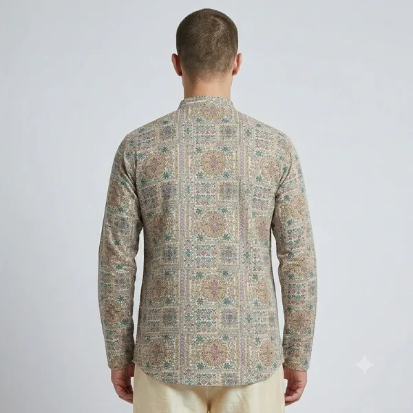 Multicolor_Cotton_Straight_Mandala_Print_Kurta_For_Men
