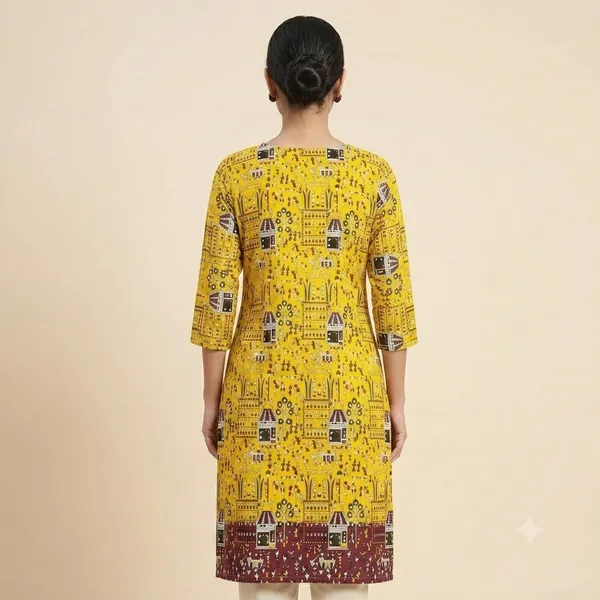 Yellow_Cotton_Straight_Ethnic_Print_Kurta_For_Women