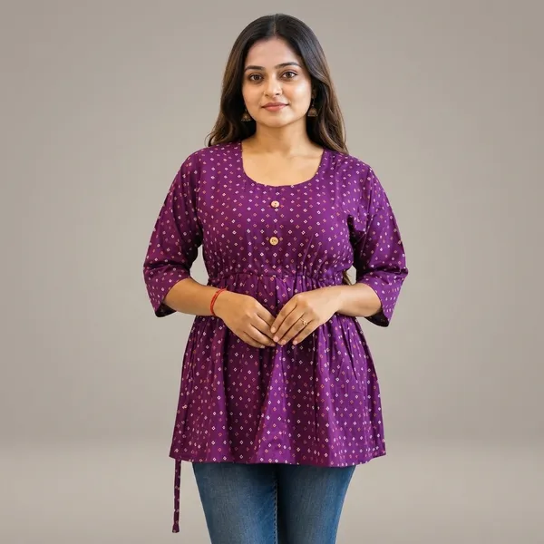 Purple_Cotton_Straight_Fit_Printed_Tunic_For_Women