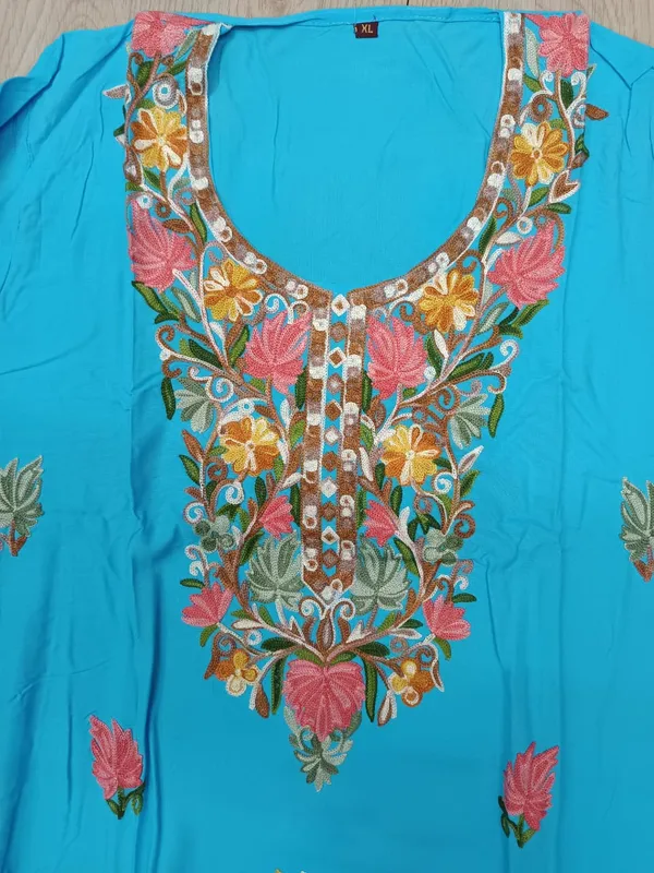 Blue_Viscose_Cotton_Straight_Floral_Embroidered_Kurti_Pant_Set_For_Women
