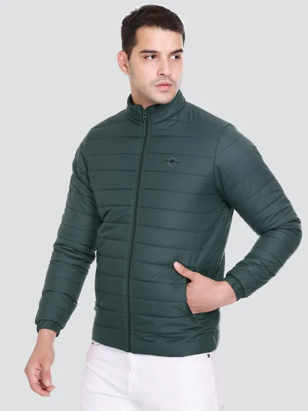 Bottle_Green_Premium_Polyester_Puffer_Jacket_For_Men