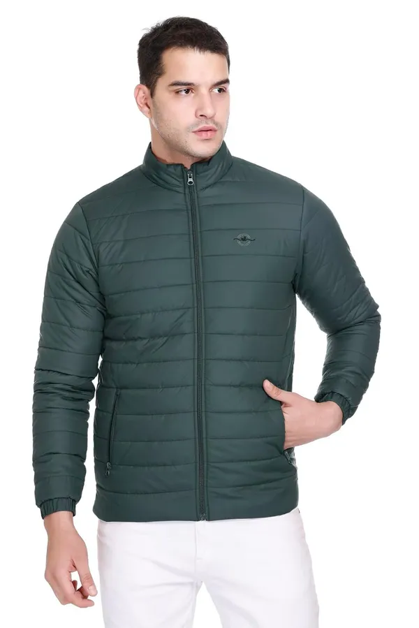 Bottle_Green_Premium_Polyester_Puffer_Jacket_For_Men