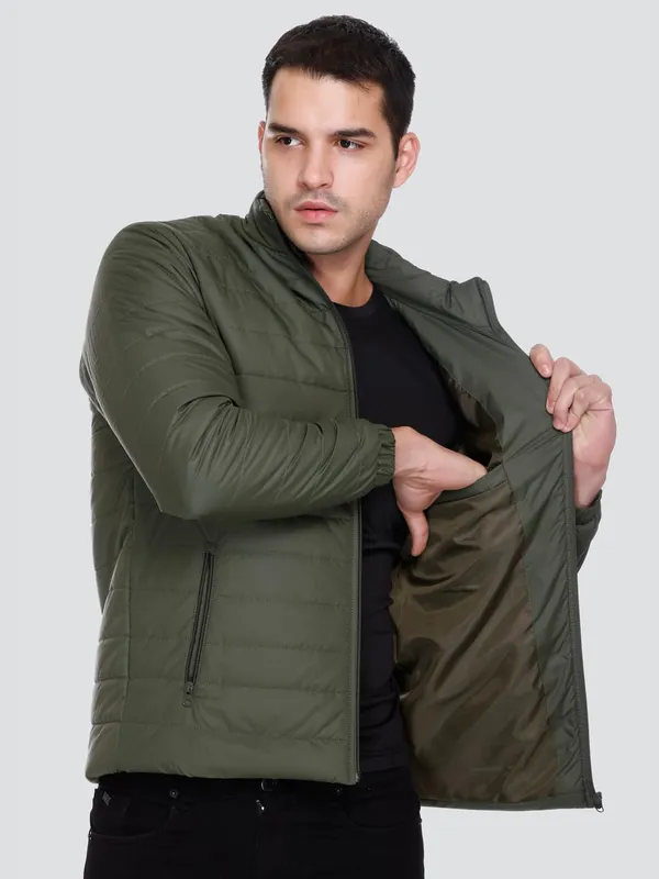 Olive_Premium_Polyester_Puffer_Jacket_For_Men