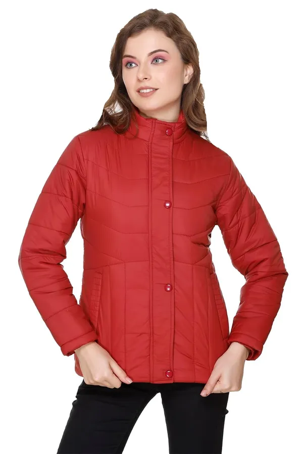 Maroon_Premium_Polyester_Wo_Puffer_Jacket_For_Women
