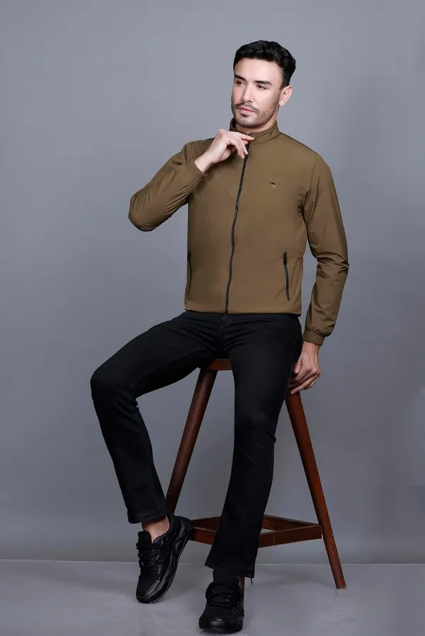 Tan_Premium_Polyester_Jacket_For_Men
