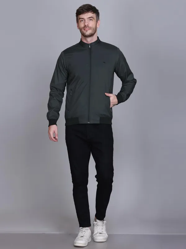 Olive_Premium_Polyester_Jacket_For_Men