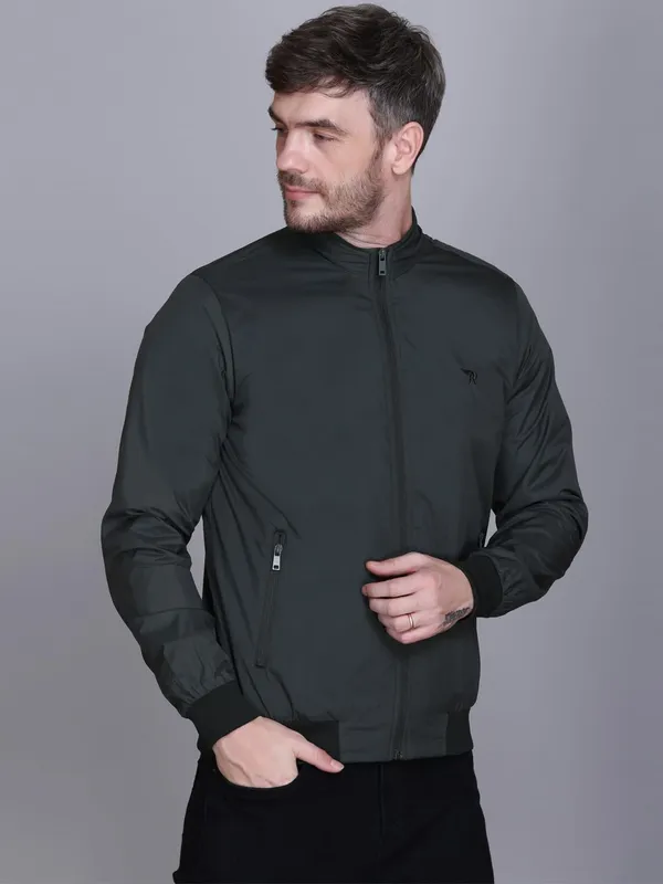 Olive_Premium_Polyester_Jacket_For_Men