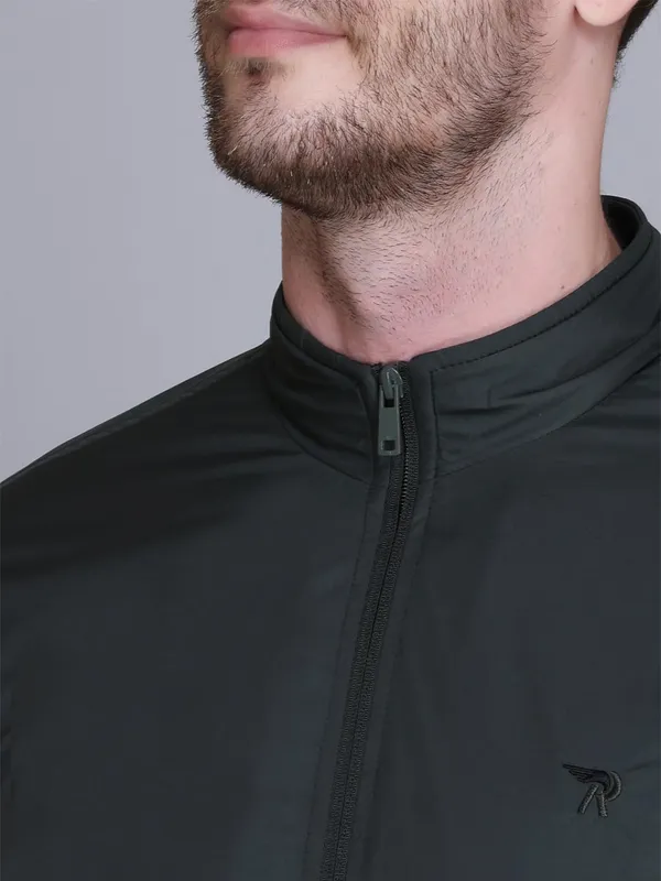 Olive_Premium_Polyester_Jacket_For_Men