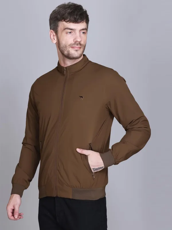 Tan_Premium_Polyester_Jacket_For_Men