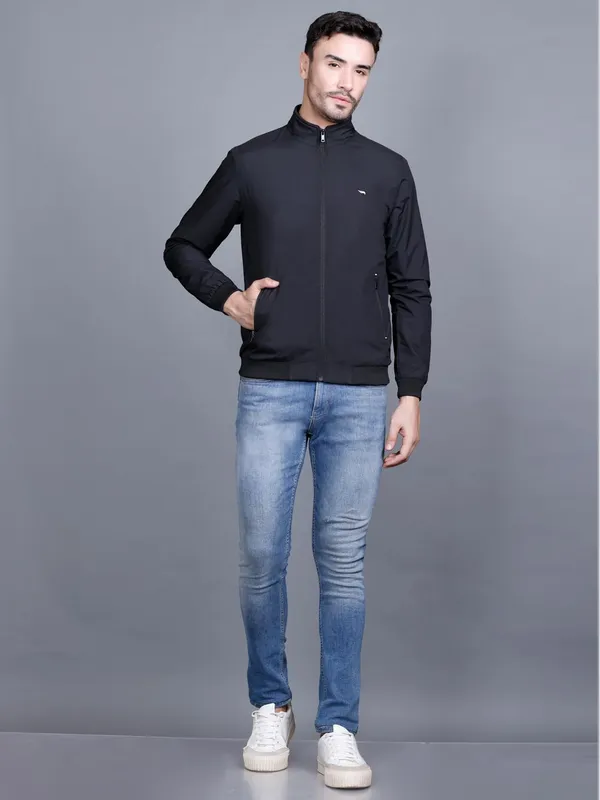 Black_Premium_Polyester_Jacket_For_Men