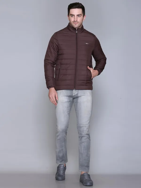 Wine_Premium_Polyester_Puffer_Jacket_For_Women
