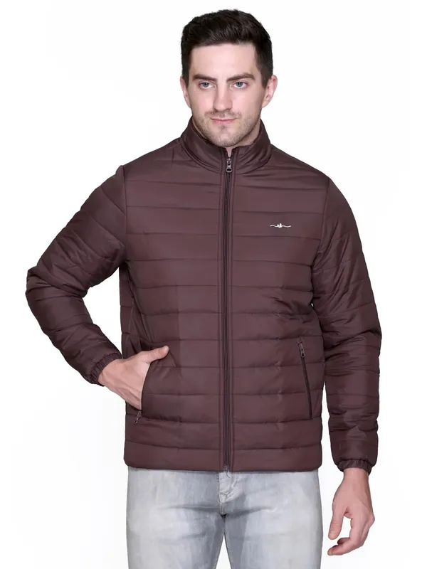 Wine_Premium_Polyester_Puffer_Jacket_For_Women