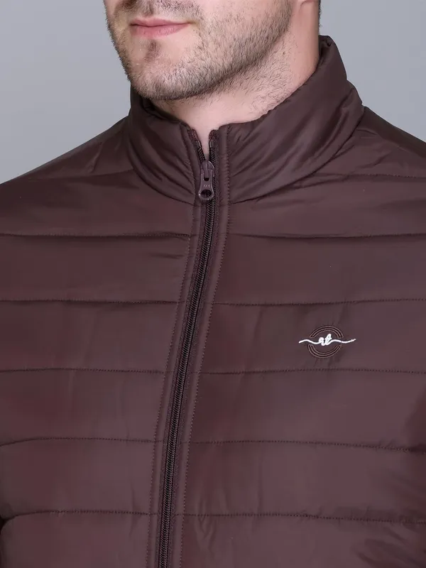 Wine_Premium_Polyester_Puffer_Jacket_For_Women
