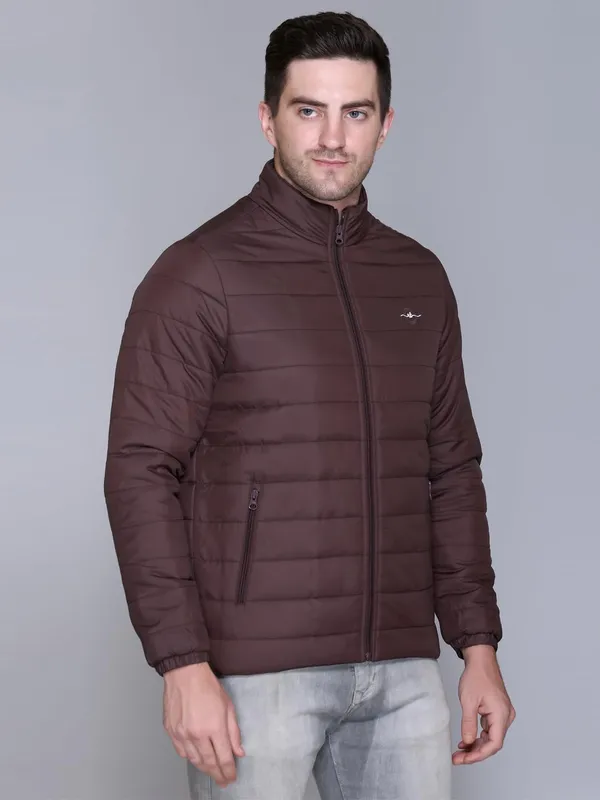Wine_Premium_Polyester_Puffer_Jacket_For_Women