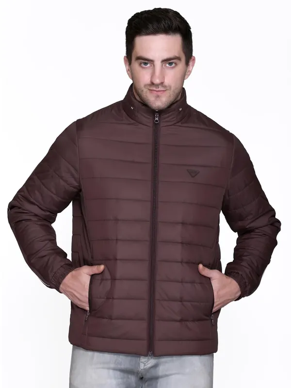 Wine_Premium_Polyester_Puffer_Jacket_For_Women