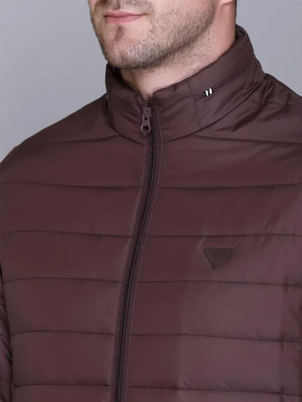 Wine_Premium_Polyester_Puffer_Jacket_For_Women