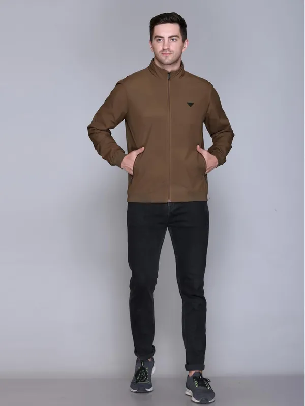 Tan_Premium_Polyester_Bomber_Jacket_For_Men