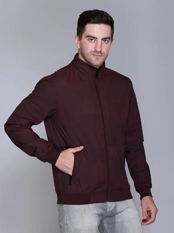 Wine_Premium_Polyester_Bomber_Jacket_For_Men