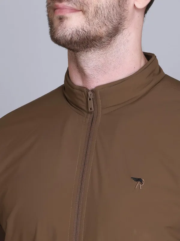 Tan_Premium_Polyester_Bomber_Jacket_For_Men