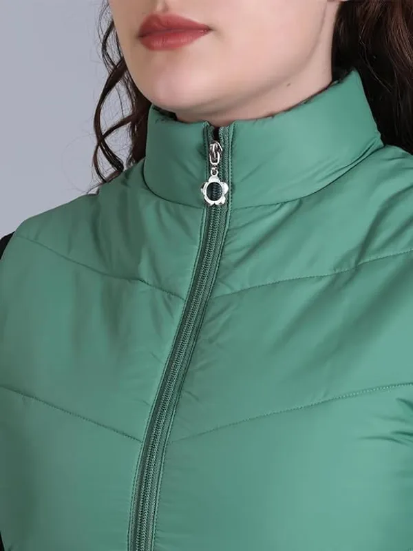 Dark_Mint_Premium_Polyester_Sleeveless_Jacket_For_Women