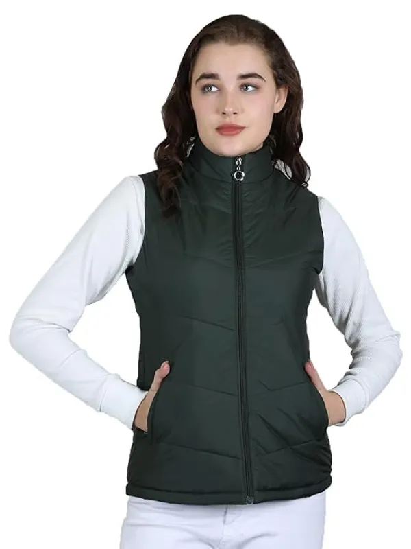 Olive_Premium_Polyester_Sleeveless_Jacket_For_Women