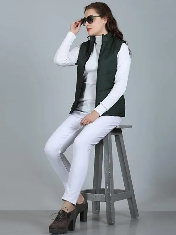 Olive_Premium_Polyester_Sleeveless_Jacket_For_Women