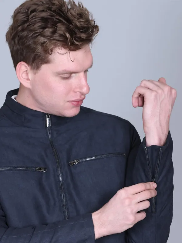 Navy_Premium_Sweat_Fabric_Jacket_For_Men