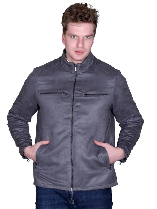 Dark_Grey_Premium_Polyester_Jacket_For_Men