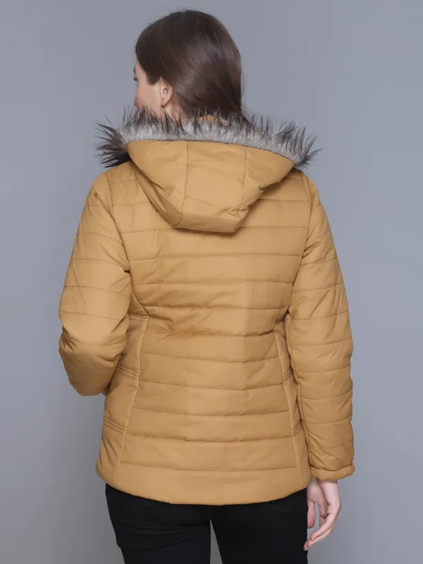 Mustard_Premium_Polyester_Wo_Puffer_Jacket_For_Women