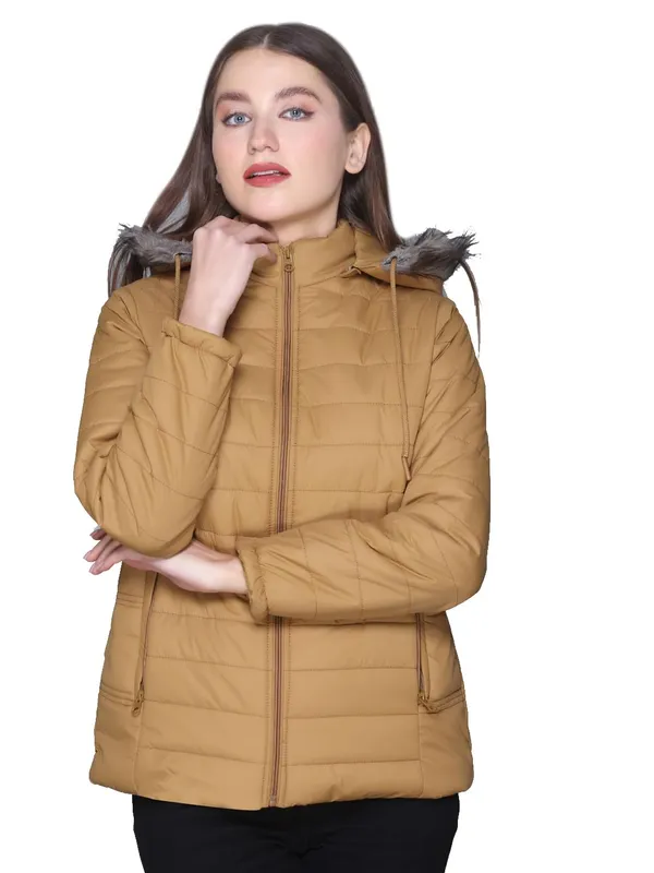 Mustard_Premium_Polyester_Wo_Puffer_Jacket_For_Women