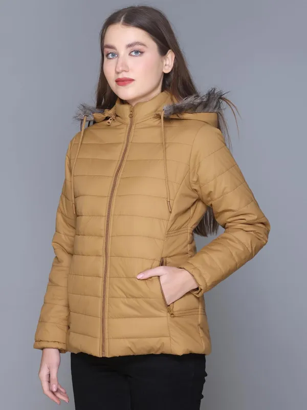 Mustard_Premium_Polyester_Wo_Puffer_Jacket_For_Women