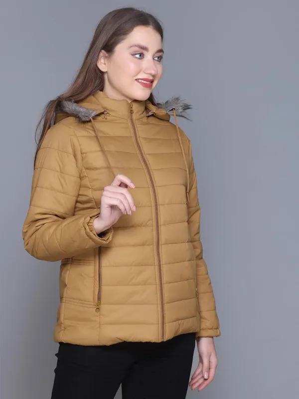 Mustard_Premium_Polyester_Wo_Puffer_Jacket_For_Women