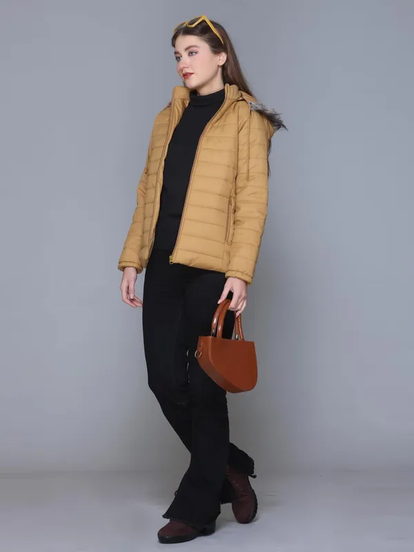 Mustard_Premium_Polyester_Wo_Puffer_Jacket_For_Women