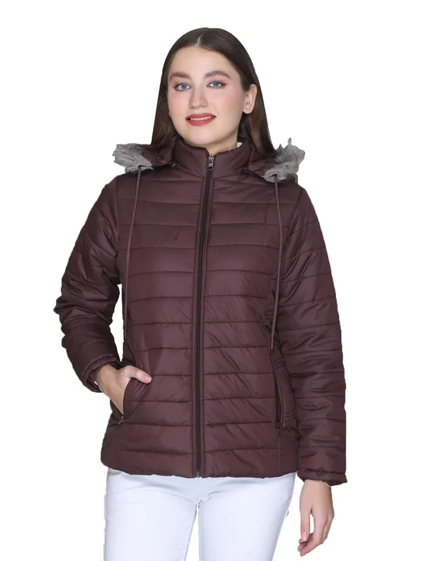 Wine_Premium_Polyester_Wo_Puffer_Jacket_For_Women