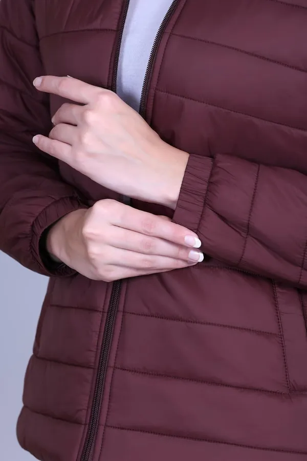 Burgundy_Premium_Polyester_Puffer_Jacket_For_Women