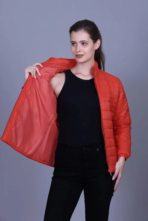 Bright_Red_Premium_Polyester_Puffer_Jacket_For_Women