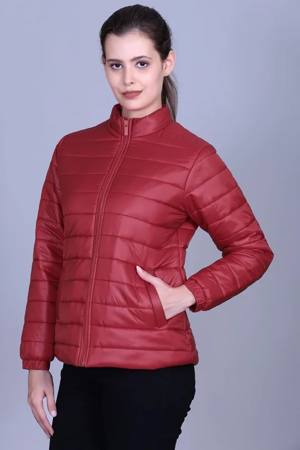 Dark_Red_Premium_Nylon_Puffer_Jacket_For_Women