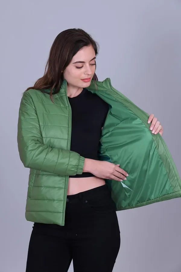 Forest_Green_Premium_Polyester_Puffer_Jacket_For_Women
