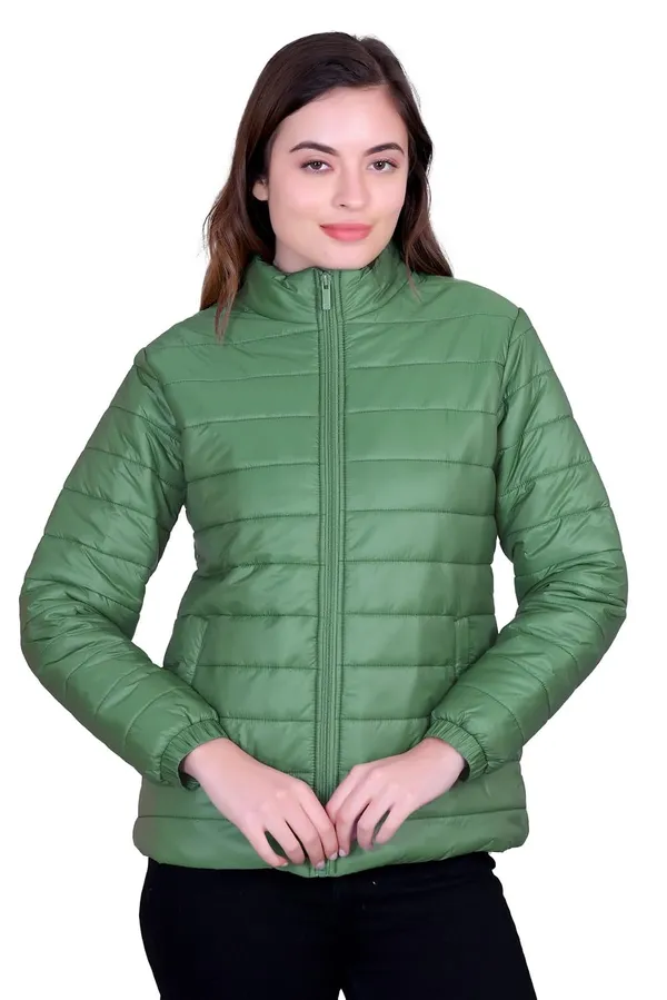 Forest_Green_Premium_Polyester_Puffer_Jacket_For_Women