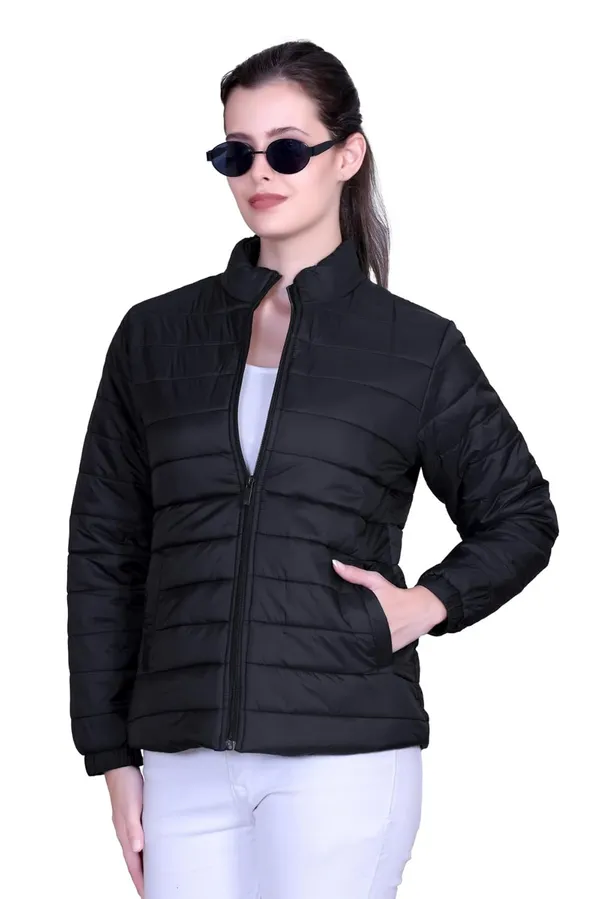 Black_Premium_Nylon_Puffer_Jacket_For_Women