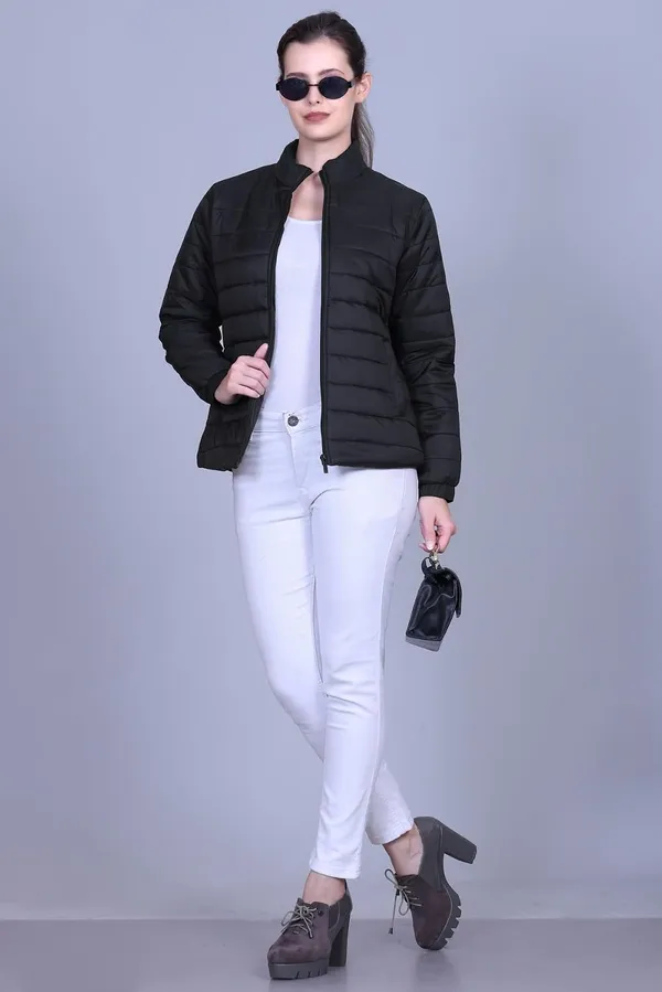 Black_Premium_Nylon_Puffer_Jacket_For_Women