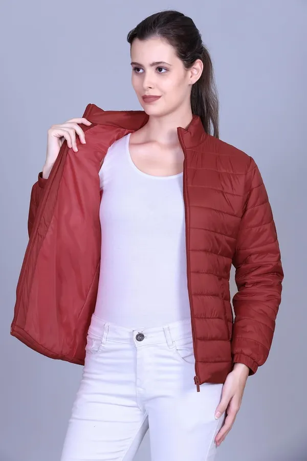 Maroon_Premium_Nylon_Puffer_Jacket_For_Women