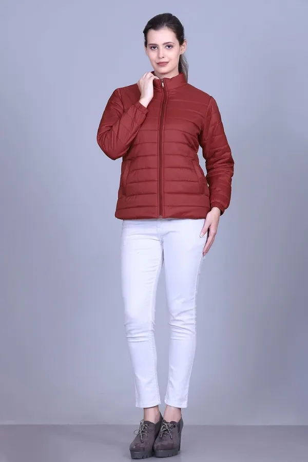 Maroon_Premium_Nylon_Puffer_Jacket_For_Women