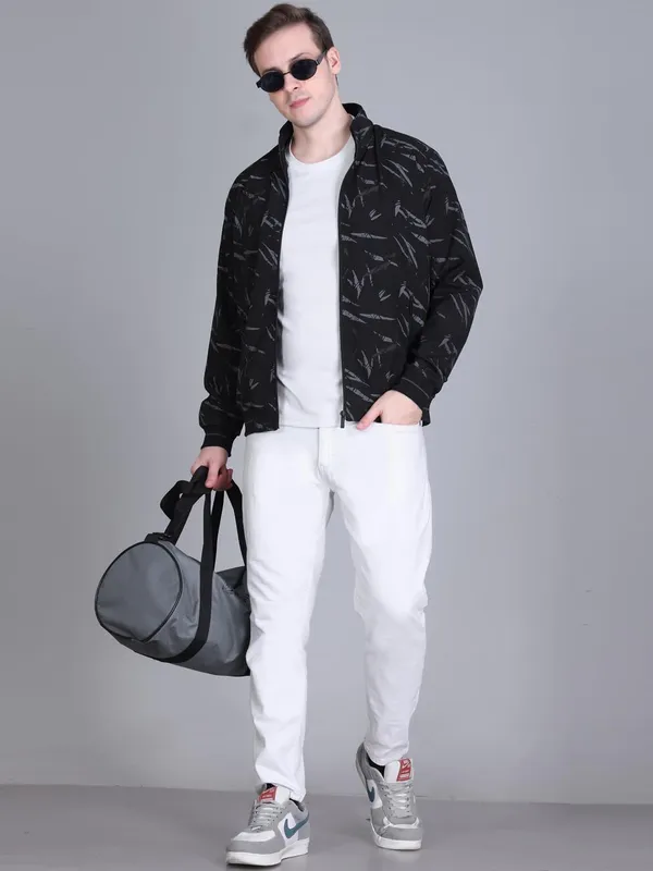 Black_Premium_Polyester_Jacket_For_Men