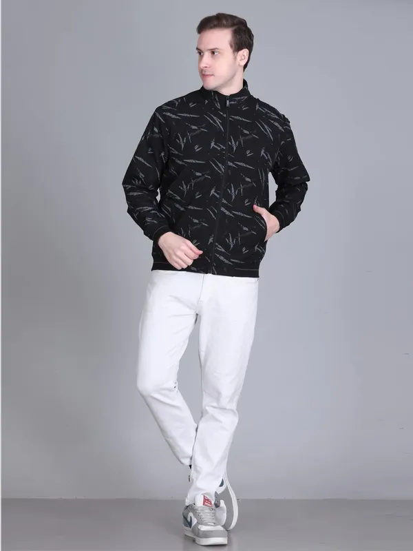 Black_Premium_Polyester_Jacket_For_Men