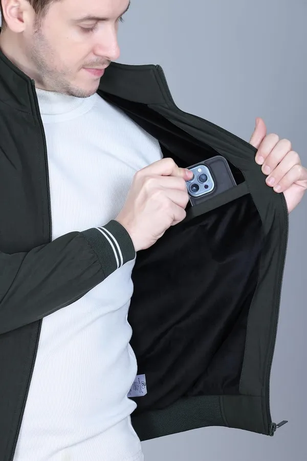 Olive_Premium_Polyester_Jacket_For_Men
