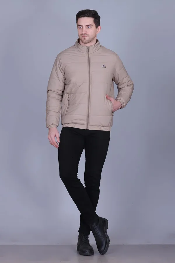 Beige_Premium_Polyester_Winter_Jacket_For_Men
