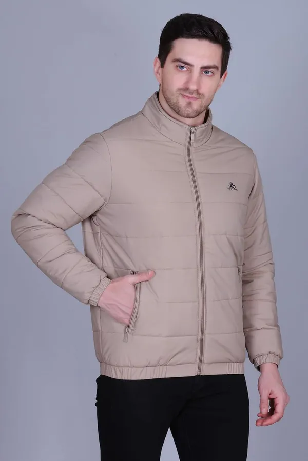 Beige_Premium_Polyester_Winter_Jacket_For_Men