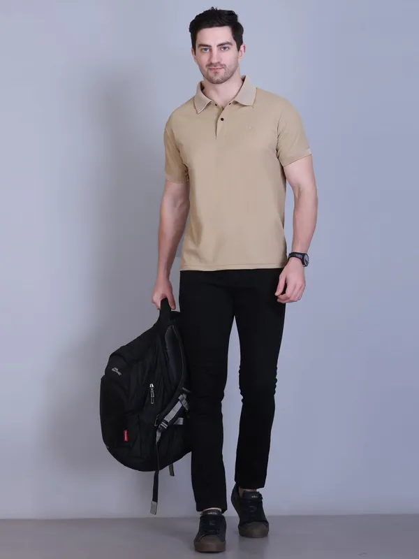 Camel_Premium_Sap_Matte_Polo_T-Shirt_For_Men