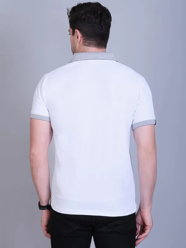 White_Premium_Sap_Matte_Polo_T-Shirt_For_Men